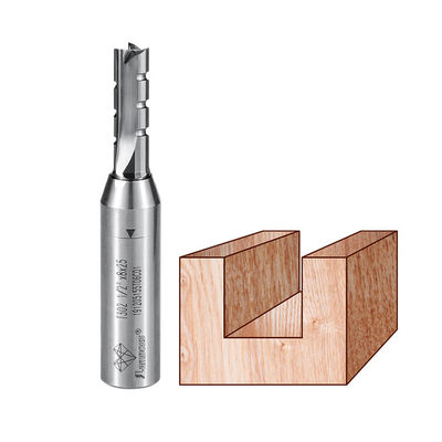buy Three Edge Carbide TCT Straight Bit , Woodworking CNC Milling Cutter With Slots online manufacture