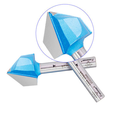 comprare Alta precisione V Groove Router Bit Double Flute Chamfer Carbide tiped Woodworking Tool Bits online manufacture